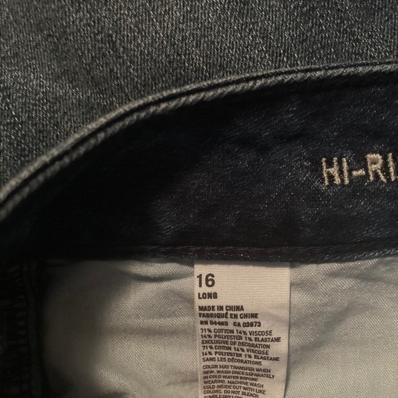 American Eagle High Rise Artist Flare Jean Size 16L - Picture 3 of 4